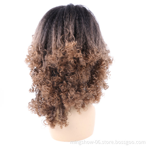 12" Long afro curly kinky bob wigs for black women